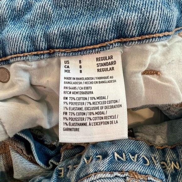 American Eagle Outfitters Mom Denim Distressed Overalls - Picture 10 of 13